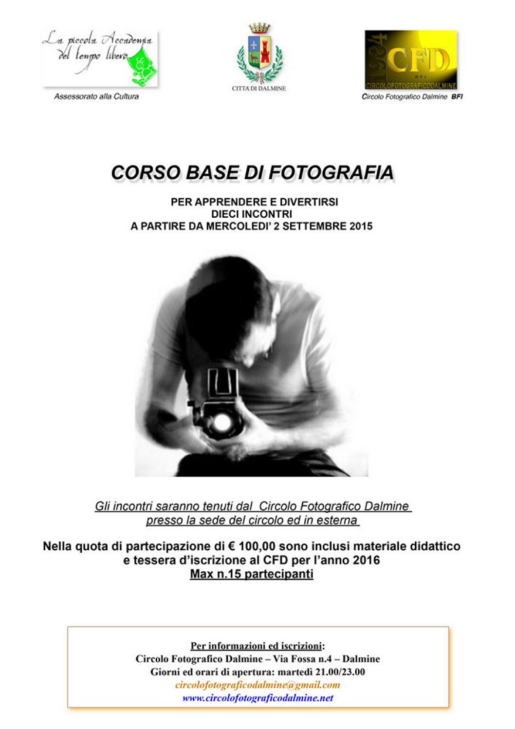 Corso base di fotografia