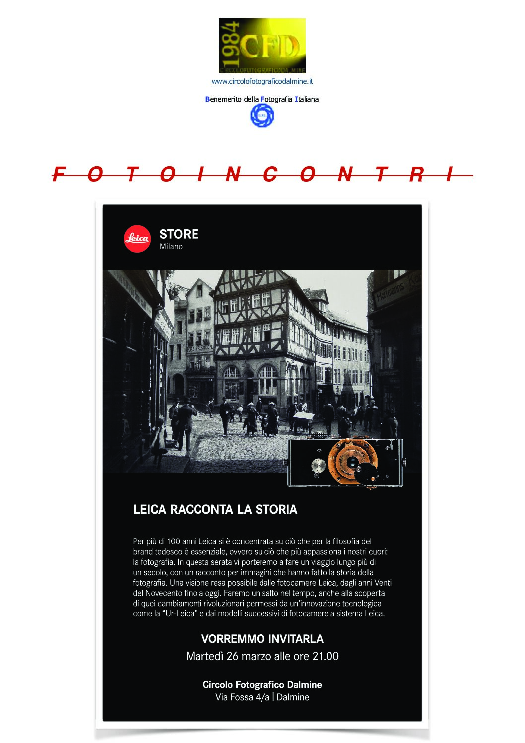 Leica racconta la storia