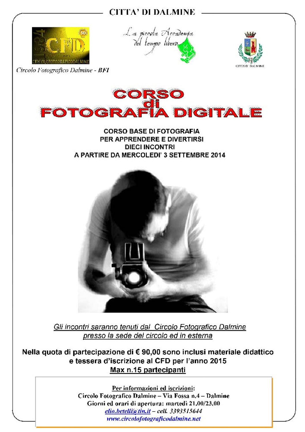 Corso base di fotografia